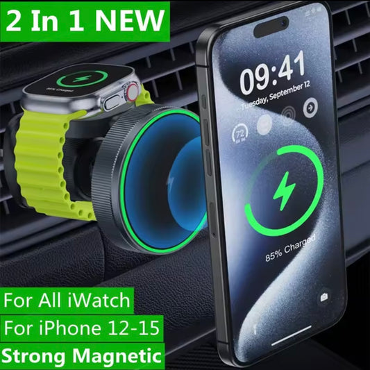 Caricabatterie wireless magnetico per auto